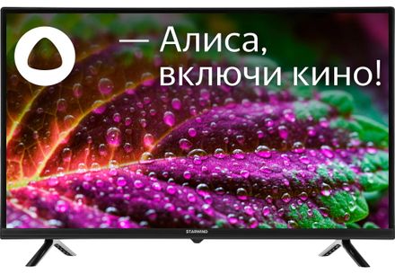 32" Телевизор StarWind SW-LED32SG302 HD, СМАРТ ТВ, YaOS, черный