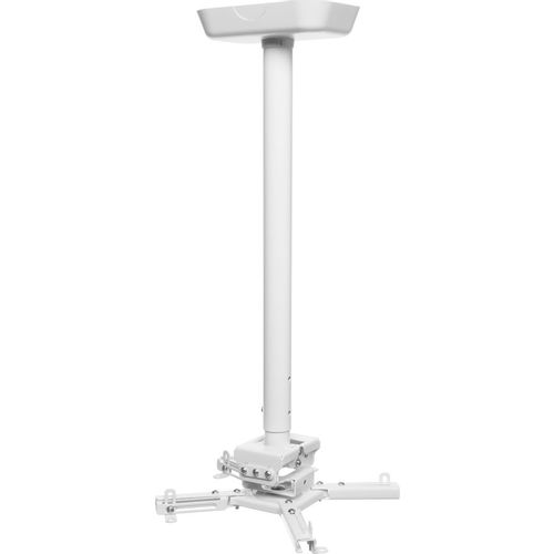 Кронштейн для проектора Cactus CS-PROF031L-WT, до 35кг, потолочный, поворот и наклон, белый