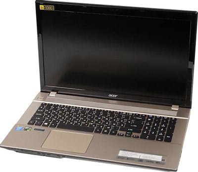 Ноутбук Acer Aspire V3-772G-747a8G1TMamm NX.MMBER.002, 17.3", Intel Core i7 4702MQ 2.2ГГц, 4-ядерный, 8ГБ DDR3L, 1000ГБ,  NVIDIA GeForce  GTX 850M - 2 ГБ, Windows 8.1, золотистый