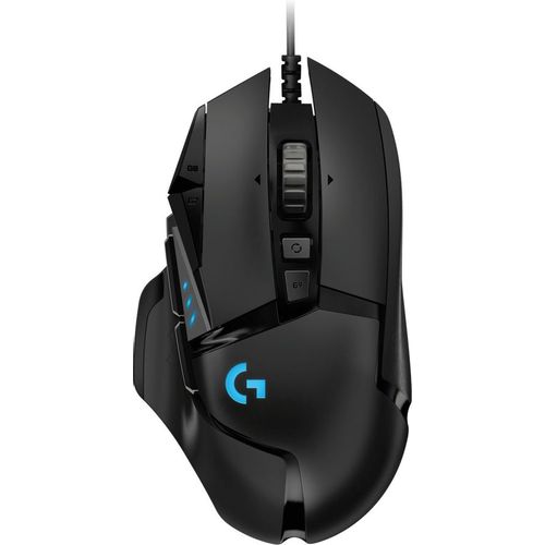 Мышь проводная Logitech G502 Hero, игровая, оптическая, USB, 25600dpi, черный [910-005474]