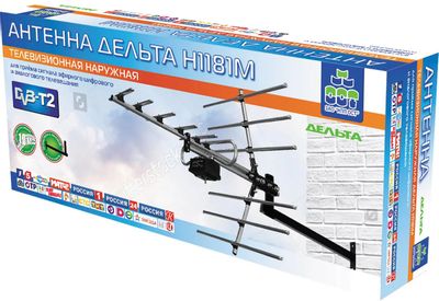 Телевизионная антенна ДЕЛЬТА Н1181М, уличная – купить в Ситилинк | 1389025