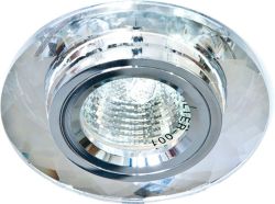 Точечный светильник FERON DL8050-2/8050-2, 50Вт, патрон G5.3 х 1шт, точечный, на потолок, хром