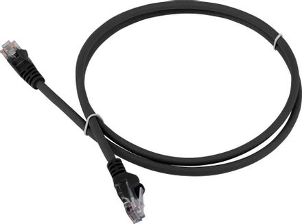 Патч-корд LanMaster вилка RJ-45,  вилка RJ-45,  кат.5E,  ПВХ,  1.5м,  черный [lan-pc45/u5e-1.5-bk]