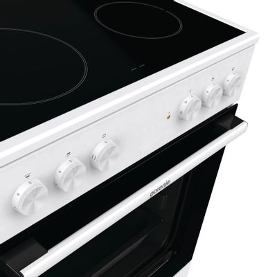 Электрическая плита Gorenje GEC6A11WG, стеклокерамика, без крышки ...