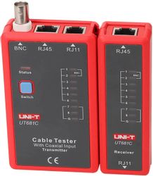 Кабельный тестер UNI-T UT681C красный, черный