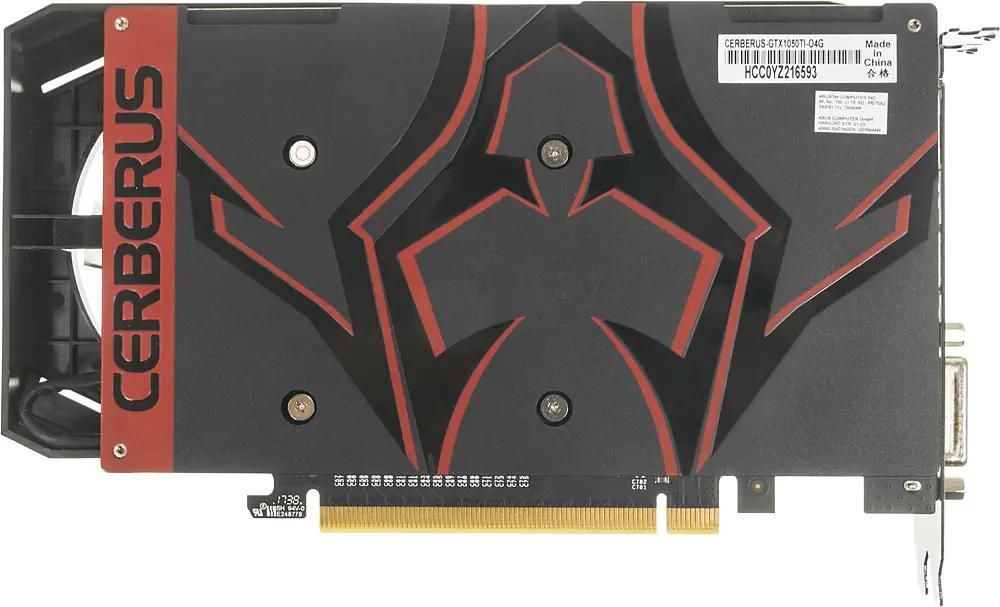 ASUS NVIDIA GeForce GTX 1050TI CERBERUS GTX1050TI O4G 4 GDDR5 OC Ret 1029252