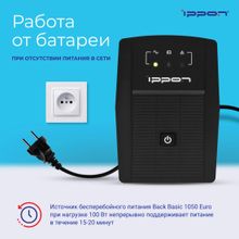 ИБП Ippon Back Basic 1050 Euro