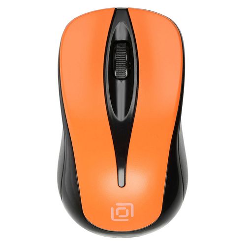 Мышь беспроводная Oklick 675MW, радио, оптическая, USB, 1200dpi, черный и оранжевый [1025920]