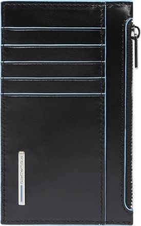 Чехол для кредитных карт Piquadro Blue Square PP6561B2R/N, кожа натуральная, черный