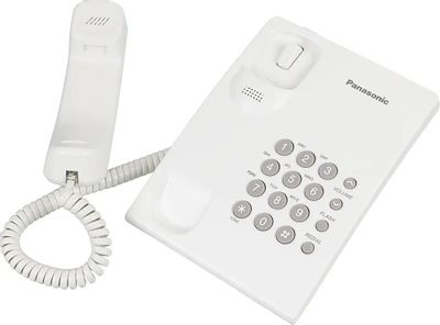 Проводной телефон Panasonic KX-TS2350RUW, белый – купить в Ситилинк | 29332