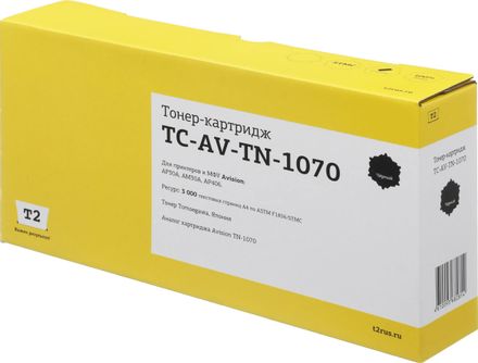 Картридж T2 TC-AV-TN-1070, TN-1070, черный / TC-AV-TN-1070