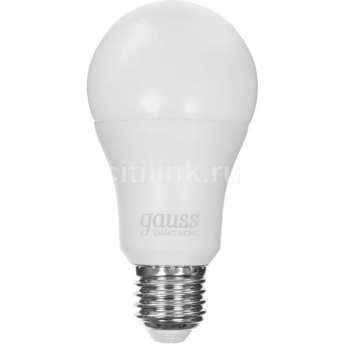 Умная лампа GAUSS Smart Home E27 белая 10Вт 1055lm Wi-Fi (1шт) [1080112]