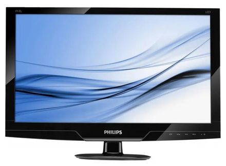 18.5" Монитор Philips 191EL2SB/00,  1366x768,  TN+film,  серебристый и черный