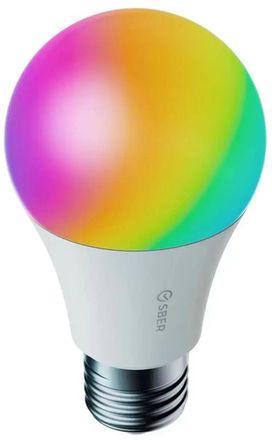 Умная лампа SBER A60 SBDV-00115 E27 RGB 9Вт 806lm Wi-Fi (1шт)