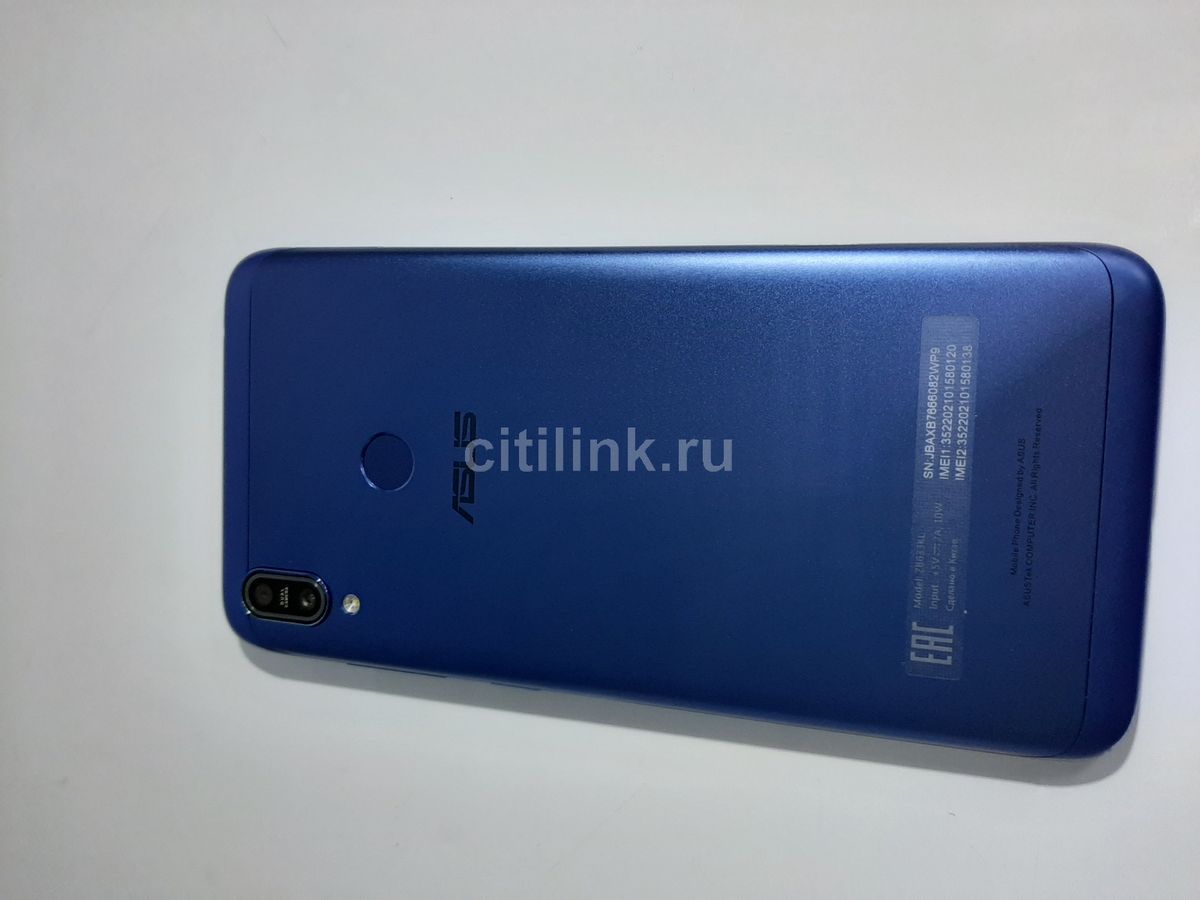 Характеристики Смартфон ASUS ZenFone MAX M2 64Gb, ZB633KL,  синий(восстановленный) (M00173404) смотреть в СИТИЛИНК