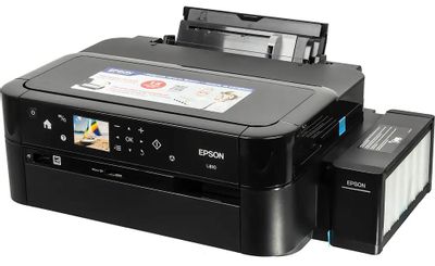 Принтер струйный Epson L810 цветная печать, A4, цвет черный [c11ce32402]