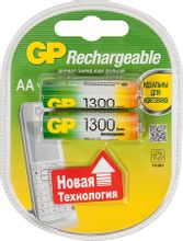 Изображение товара AA Аккумуляторная батарейка GP 130AAHC,  2 шт. 1300мAч