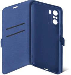 Чехол (флип-кейс) DF poFlip-04, для Xiaomi Poco F3, синий