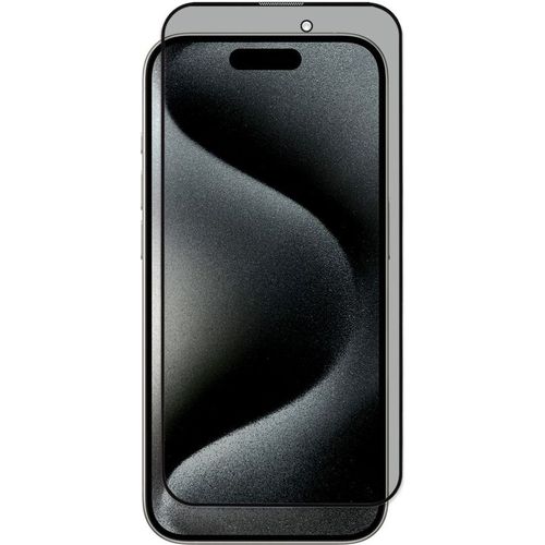 Защитное стекло для экрана ZIBELINO для Apple iPhone 15 Pro Max антиблик, 3D, 1 шт, черный [ztg-3d-pr-apl-15-pro-max-blk]