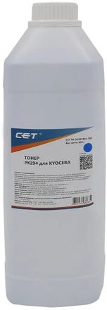 Тонер CET PK294, для Kyocera Ecosys M5521cdn/M5526cdw/M6630cidn/P5021cdn/P5026cdn/P6230cdn, голубой, 500грамм, бутылка