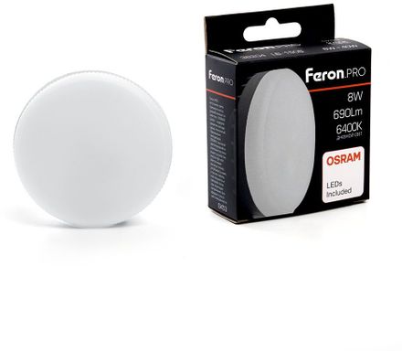 LED FERON GX53,  8Вт, 38204