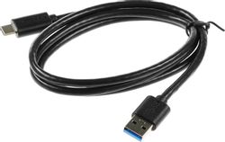 Кабель Buro USB Type-C (m) - USB (m), 1м, черный