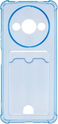 Чехол (клип-кейс) ZIBELINO Silicone Card Holder, для Xiaomi Redmi A3, голубой