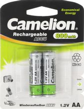 Изображение товара AA Аккумуляторная батарейка CAMELION NC-AA800BP2,  2 шт. 800мAч
