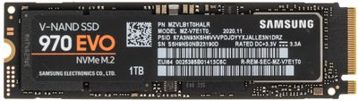SSD накопитель Samsung 970 EVO MZ-V7E1T0BW 1ТБ, M.2 2280, PCIe 3.0 x4,  NVMe,  M.2