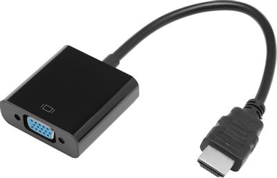 Адаптер - переходник HDMI - VGA, черный