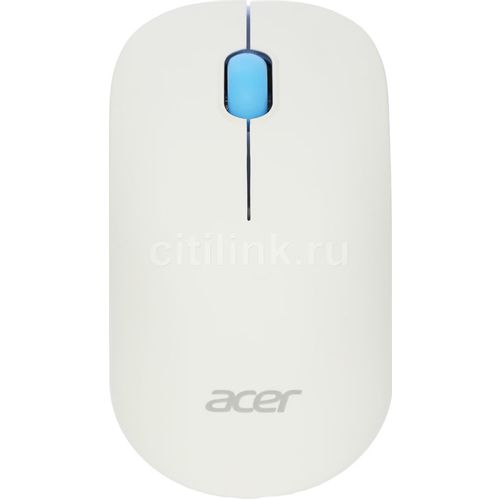 Мышь беспроводная Acer OMR205, радио, оптическая, USB, 1200dpi, белый и голубой [zl.mceee.02h]