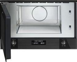 Встраиваемая микроволновая печь SMEG MP122B3, 22л, 850Вт, черный