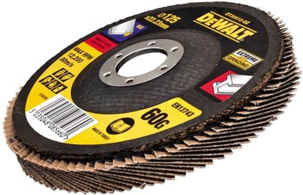 Лепестковый шлифкруг DeWALT DT30612-QZ, 125мм, 22.2мм, по металлу