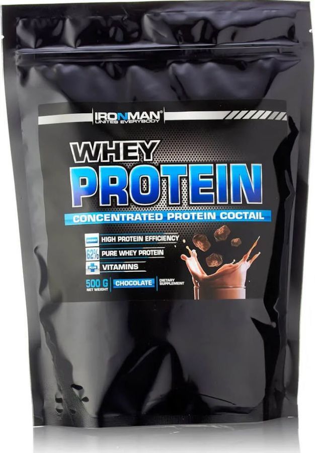 Характеристики Протеин IRONMAN Whey Protein, порошок , 500гр, шоколад ...