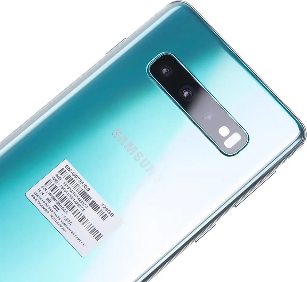 Характеристики Смартфон Samsung Galaxy S10 128Gb, SM-G973F, зеленый  (1124184) смотреть в СИТИЛИНК